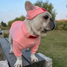 Load image into Gallery viewer, Fashion Dog Clothes With Hat Set Super French Bulldog Clothing For Small Medium Fat Dogs Elastic Undershirt Hoodie Pets Clothing