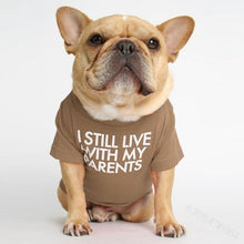 Load image into Gallery viewer, Cute Dog Tshirt for Small Medium Dogs Summer Dog Clothes French Bulldog Shirt Kawaii Pug Costume Pet Dog Clothing Dropshipping