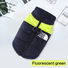 Load image into Gallery viewer, Waterproof Dog Clothes Pet Coat Winter Warm Vest Padded Zipper Jacket Dog Clothing for Small Medium Big Dogs The Dog Face Outfit
