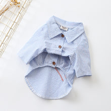 Load image into Gallery viewer, Fashion Dog Clothes Pet Shirts For Dogs Clothing Striped Dog Clothes Embroidery Pet Cat Clothes For Dogs Pets Clothing Summer