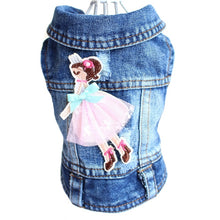 Load image into Gallery viewer, 2020 Spring Denim Dog Vest Graffiti Tassel Clothes for Small Dogs Shih Tzu Yorkshire Puppy Jeans Jacket for Chihuahua ropa perro