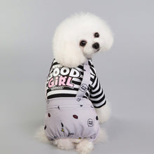 Load image into Gallery viewer, Dog Pajamas 100% Cotton Dog Pyjama Jumpsuit Clothes For Yorkies Chiwawa Cute Dog Overalls Pijama Pet Costume Pajamas For Dogs XL