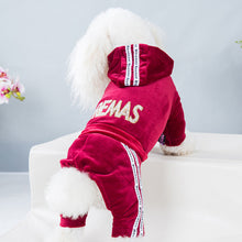 Load image into Gallery viewer, Fashion Letter Pet Dog Clothes for Small Dogs Coat Hoodie Sweatshirt Four Seasons Dog Clothing Cartoon Pets Clothing Bodysuit
