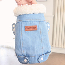 Load image into Gallery viewer, Winter Dog Jacket Puppy Dog Clothes Pet Outfits Denim Coat Jeans Costume for Chihuahua Poodle Bichon Pet Dog Clothing Apparel 30
