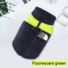 Load image into Gallery viewer, Waterproof Dog Clothes Pet Coat Winter Warm Vest Padded Zipper Jacket Dog Clothing for Small Medium Big Dogs The Dog Face Outfit
