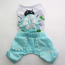 Load image into Gallery viewer, Dog Cat  Jumpsuit Pants 100% Cotton Cartoon Design Pet Puppy Dress Shirt Vest Spring/Summer Clothing  Apparel
