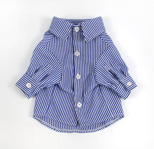 Load image into Gallery viewer, Fashion Pet Dog Red Blue Stripe Shirt Summer Clothes For Small Medium Puppy Dogs Clothing Cat Schnauzer Costumes French Bulldog
