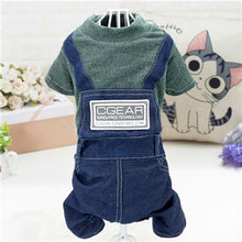 Load image into Gallery viewer, Jumpsuit For Small Dogs Chihuahua Pug Poodle Plaid Pants Hoodies Romper Clothing

