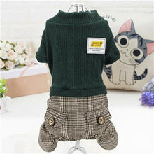Load image into Gallery viewer, Jumpsuit For Small Dogs Chihuahua Pug Poodle Plaid Pants Hoodies Romper Clothing

