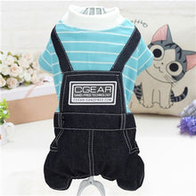 Load image into Gallery viewer, Jumpsuit For Small Dogs Chihuahua Pug Poodle Plaid Pants Hoodies Romper Clothing
