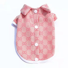 Load image into Gallery viewer, Pet Clothes  Cafe Color High Quality Fabric Teddy Chihuahua Bulldog Sweethearts Outfit Shirt Elegant Design Four Seasons Cat Dog
