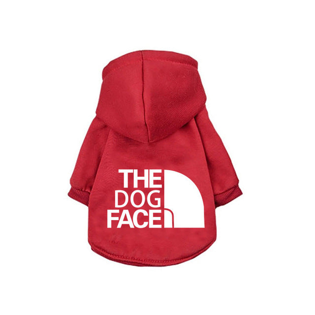 Dog Face Luxury Pet Dog Clothes Designer Cotton Puppy Hoodie French Bulldog Chihuahua Clothing Golden Retriever Large Dog Coats