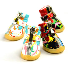 Load image into Gallery viewer, Pet Dog Puppy Snow Boots Casual Warm Winter Shoes Dog Slip-resistant Waterproof Shoes Teddy Dog Outdoor Accesories 4 Pcs/sets
