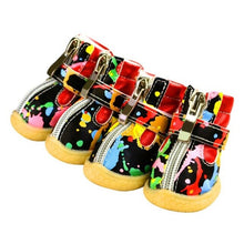 Load image into Gallery viewer, Pet Dog Puppy Snow Boots Casual Warm Winter Shoes Dog Slip-resistant Waterproof Shoes Teddy Dog Outdoor Accesories 4 Pcs/sets
